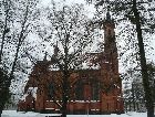 Друскининкай: Костел города зимой. Друскининкай: Костел города зимой.