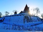 Остров Сааремаа: Замок зимой Остров Сааремаа: Замок зимой