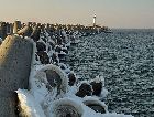 Вентспилс: Пирс зимой Вентспилс: Пирс зимой
