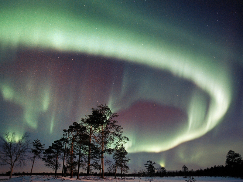 Северное сияние в финляндии фото