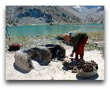  Таджикистан: Горное озеро летом