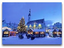 Эстония: общая информация, фото: Ратушная площадь зимой