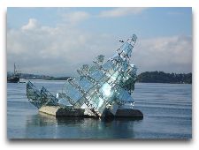  Паром Копенгаген - Осло: Скульптуры в акватории порта