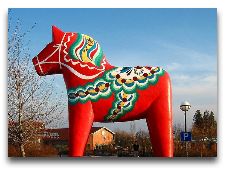  Tomteland -деревня Шведского Санта Клауса: Даларнские лошадки