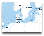  Капельшер: Карта маршрутов DFDS
