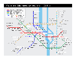  Киев: Схема линий Киевского метрополитена, 2011 год
