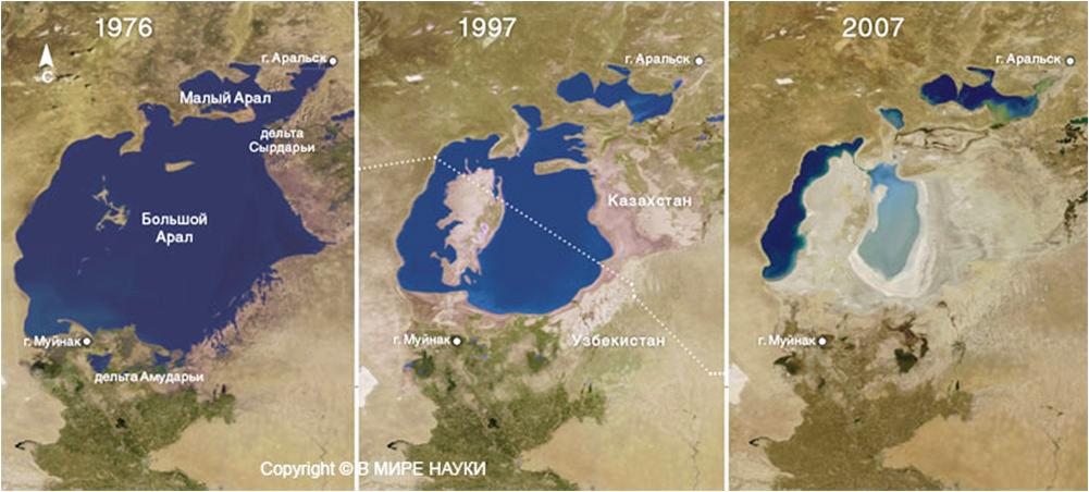 Где находится аральское море карта